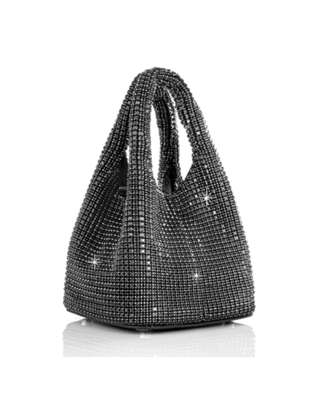 Rhinestone Satin Clutch Purse Sparkly Evening Bag Party Prom Wedding